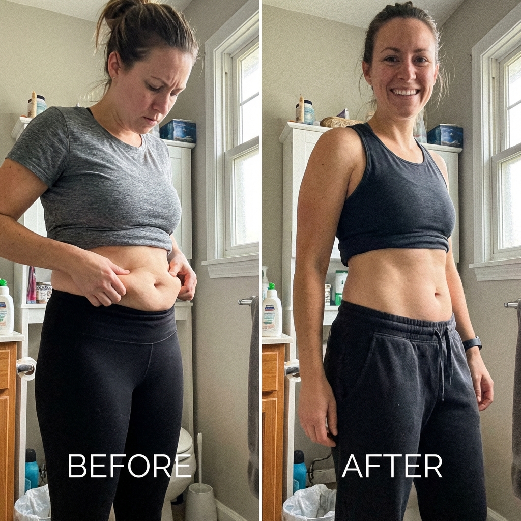 Before and after - Patricia, 39